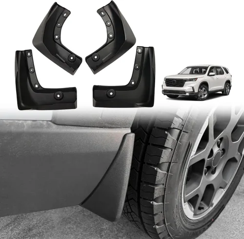 Muslogy para Honda Pilot 2023 2024 2025 Guardabarros Protectores contra salpicaduras para parachoques delanteros y traseros Accesorios Guardabarros