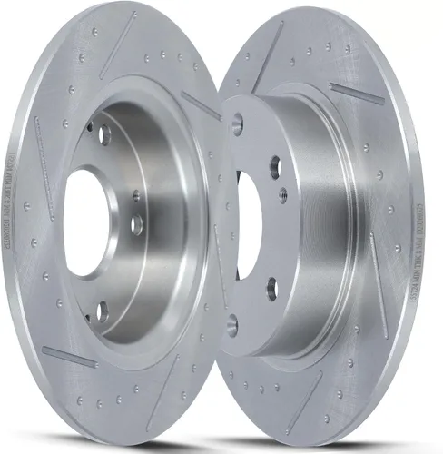 Miniatura 30 de SCITOO Rear Brake Rotors For Honda For CR-V 2002-2004 Drilled & Slotted Disc Brakes Rotors Replacement:31304