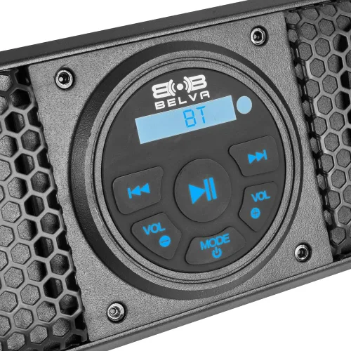 Miniatura 5 de BELVA BASB26v2 - Barra de sonido Bluetooth amplificada resistente a la intemperie de 26" y 500W para UTV/ATV/SxS/carrito de golf, 6 altavoces