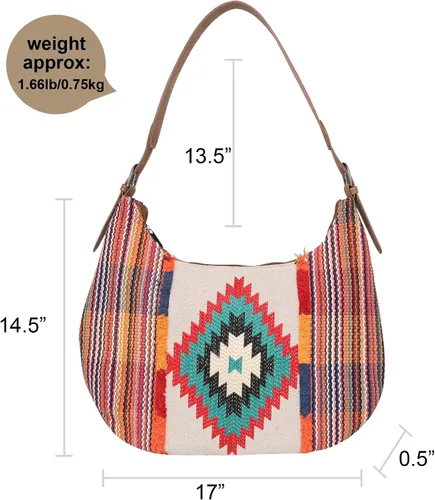 Miniatura 5 de Montana West Aztec Tapestry Collection Tote Bag Western Shoulder Handbag for Women