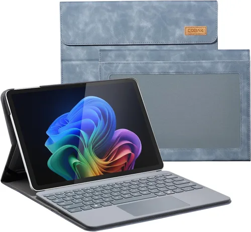 Miniatura 8 de CoBak Funda para Microsoft Surface Pro de 12" (2025), Premium Business Cover con soporte multiángulo, soporte para lápiz capacitivo integrado