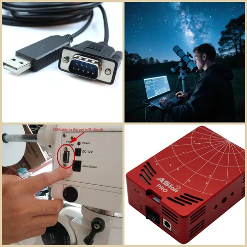 Miniatura 4 de Cable de control USB a DB9 para Skywatcher EQ6 y NEQ6 Mount, para Orion Atlas EQ-G Mount. 6 pies