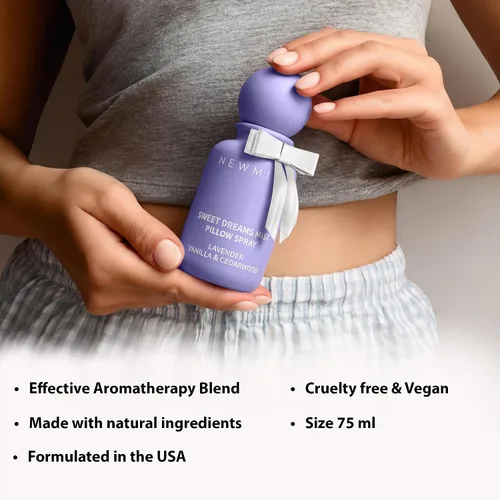 Miniatura 6 de Sweet Dreams - Almohada para dormir en aerosol Lavanda Vainilla Cedro Aceites Esenciales Aromaterapia Niebla Calmante Alivio del Estrés Ducha Spray