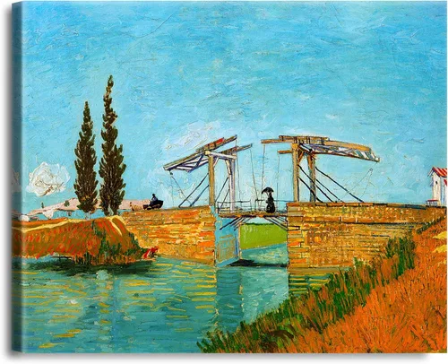 Miniatura 276 de A&T ARTWORK Noche estrellada sobre el Ródano de Vincent Van Gogh. Tamaño del marco: 36 x 30 pulgadas, tamaño de la imagen: 30 x 24 pulgadas