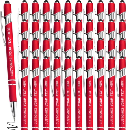 Miniatura 16 de Bolígrafos personalizados con lápiz óptico y grabado gratis, bolígrafos personalizados para negocios, graduación, aniversarios (hasta 500 unidades)