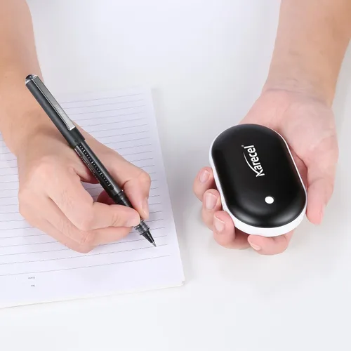 Miniatura 3 de Karecel - Calentador de manos recargable, calentador de manos eléctrico de 5200 mAh de doble cara con calentamiento instantáneo, banco de energía