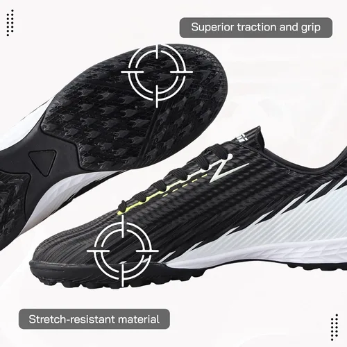 Miniatura 5 de Vizari Tesoro - Botines de fútbol para césped juvenil, zapatos de fútbol sintéticos para niños, suela de goma con tachuelas múltiples, zapatos