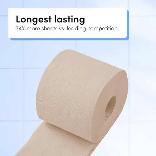 Miniatura 4 de TUSHY Papel higiénico de bambú premium: 3 capas, 300 hojas por rollo, paquete de 16