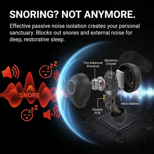 Miniatura 6 de Sleep Earbuds for Side Sleepers, Ultra-Mini Wireless Bluetooth 5.4 Sleep Headphones, Hidden Noise Reducing Earplugs for Sleep, Work Invisible Ear