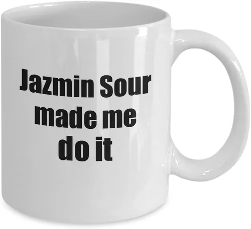 Miniatura 2 de EzGift Jazmin Sour Made Me Do It Mug Funny Drink Lover Alcohol Addict Gift Idea Coffee Tea Cup 11 oz