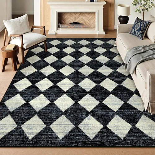 Miniatura 45 de Lahome Alfombras de Área Lavables a Máquina para Dormitorio Estético, Alfombra de Área Suave 4x6 pies para Sala de Estar Antideslizante, Alfombras