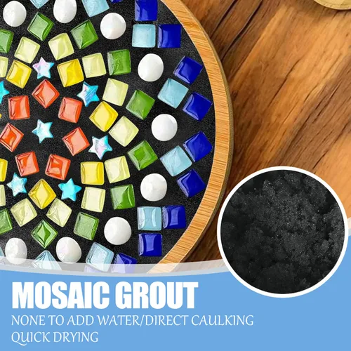 Miniatura 2 de Lechada de Mosaico de Cristal, Herramientas de Azulejos de Mosaico, Accesorios de Azulejos de Mosaico – Esencial para el Enlucido Hecho a Mano
