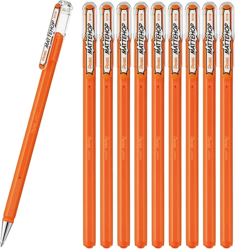 Miniatura 14 de Pentel Mattehop - Cartera con rodillo de gel de 0.039 in, 7 piezas, colores originales Surtido
