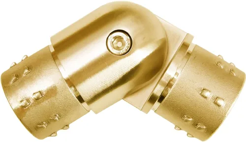 Miniatura 9 de Conector de barandilla de acero inoxidable 316, conector de codo de carpintero empotrado con forma de esquina de 3 vías para tubería de calibre 16