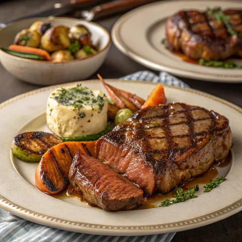 Miniatura 3 de Grumpy Butcher Aged 8 Steak Premium Set – 4 NY Strip, 2 Filet Mignon & 2 Ribeye Steaks – USDA Top Choice Beef Steak con opción de caja de regalo