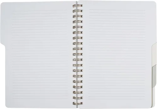 Miniatura 6 de Fringe Studio 343PA001FSC - Cuaderno con pestaña grande, tapa flexible de tapa blanda, 5 divisores de materia/troquelado, 7.25 x 10 pulgadas, 180