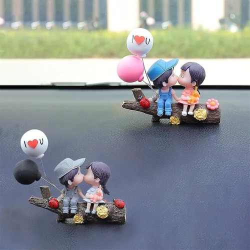 Decoración de globos de muñeca de acción para parejas de caricaturas, decoración de automóvil, lindas parejas de dibujos animados, pareja de dibujos