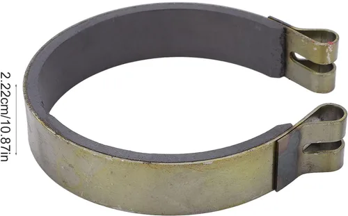 Miniatura 4 de Fydun Banda de freno de 4 pulgadas, kit de pasador de banda de freno de acero y cerámica de alto rendimiento de 7/8 pulgadas de ancho para Go Karts