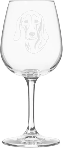 Miniatura 479 de Copa de vino de 12.75 onzas con diseño de perro grabado