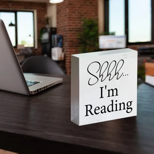 Miniatura 5 de Letrero de madera con texto en inglés «Farmhouse You Can't Buy Happiness But You Can Buy Books»