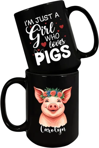 Miniatura 14 de Taza de pollo con texto en inglés "I Just A Girl Who Loves Chickens", taza de pollo personalizada, regalo personalizado para amantes de los pollos