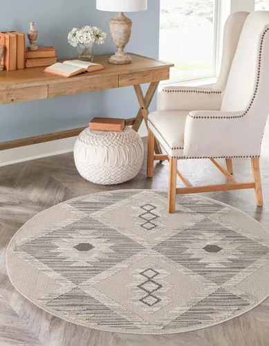 Miniatura 10 de Unique Loom Arlo Collection - Alfombra Kai (rectangular 2' 0" x 3' 0", beige arenoso/gris)