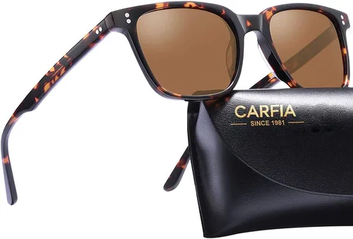 Miniatura 52 de Carfia Chic - Lentes de sol polarizados para mujer, protección UV400, marco de acetato pulido a mano