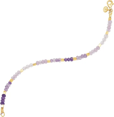 Miniatura 4 de Silpada Pulsera de amatista, jade y cuarzo rosa en plata de ley, 7.5 pulgadas, amatista jade