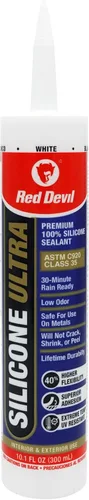 Miniatura 18 de Red Devil 0785 Silicone Ultra 100% RTV Sellador de silicona, tubo de 2.8 onzas, blanco, paquete de 1