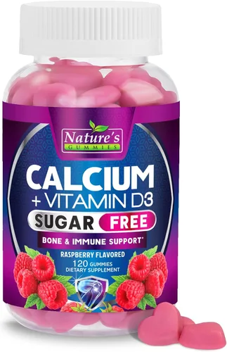 Miniatura 10 de Gomitas de suplemento de calcio – Gomitas de calcio sin azúcar con vitamina D3 para una mejor absorción – Apoya la salud inmunológica, huesos