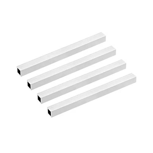 Miniatura 19 de uxcell Tubo cuadrado de aluminio 6063, 6mmx6mmx1mm de espesor de pared, 200mm de longitud, tubo de tubería recta sin costuras, 4 piezas