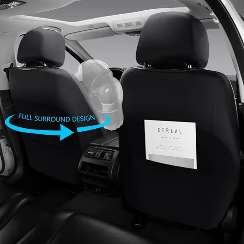 Miniatura 4 de Fundas de asiento de coche de piel premium, juego de dos piezas para la parte delantera, ajuste universal para coches, camiones y SUV, funda