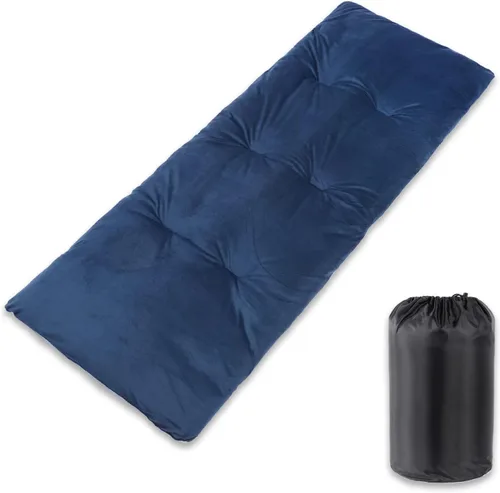 Miniatura 8 de Almohadilla de dormir gruesa para acampar, cojines de campamento de microfibra suaves y cómodos para adultos, colchonetas plegables ligeras