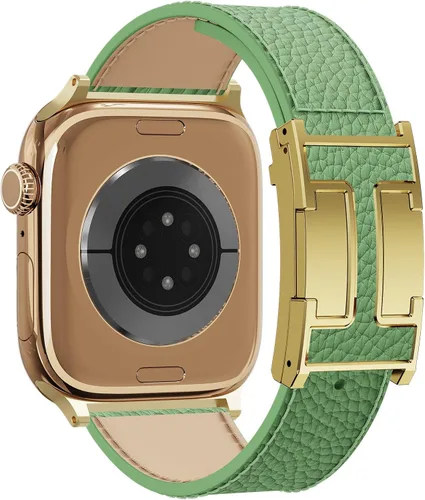 Miniatura 18 de Correa de reloj magnética de cuero compatible con Apple Watch Ultra 49 mm, 46 mm, 45 mm, 44 mm, 42 mm, 41 mm, 40 mm, 38 mm, correa de repuesto