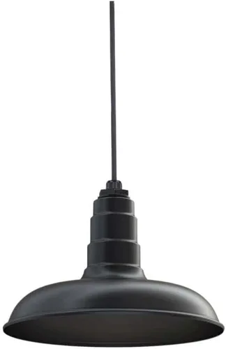 Miniatura 41 de Steel Lighting Co. Malibu - Lámpara colgante Montaje en techo Domo de 14 pulgadas vástago de 12 pulgadas Estilo de granja de acero Rojo