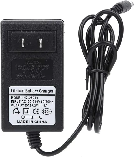 Adaptador de pistola de masaje AC DC 100 a 240V Pistola muscular Cargador Adaptador Cable de alimentación (25.2 V)