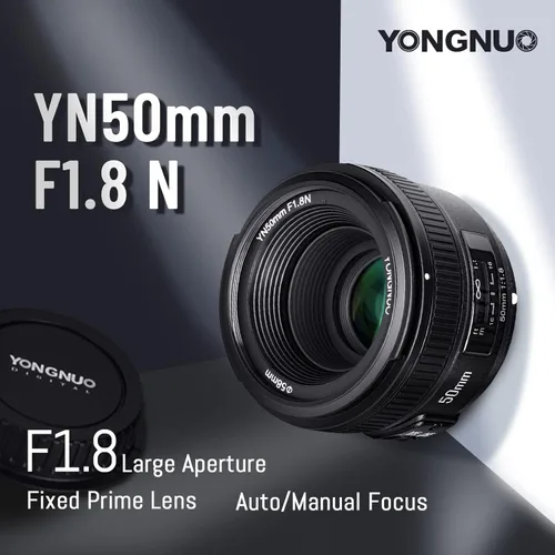 Miniatura 3 de YONGNUO YN 50 mm F1,8N lente principal estándar enfoque manual automático de gran apertura, AF MF para cámaras Nikon DSLR