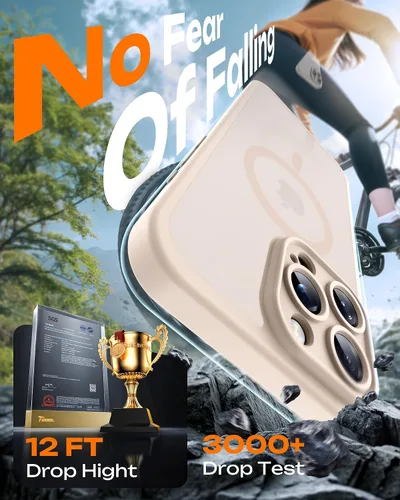 Miniatura 285 de TOCOL Funda para iPhone 11, compatible con Magsafe, protección completa de cámara, imanes integrados, protección contra caídas, funda translúcida