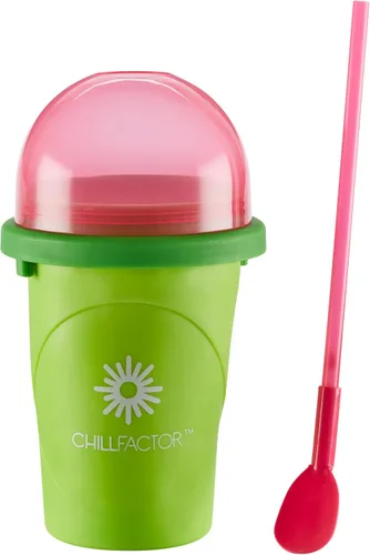 BANDAI CHILLFACTOR CO07952 - Juguete de cocina, máquina de granizado con taza reutilizable y pajita, juguete familiar