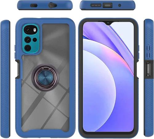 Miniatura 130 de Funda compatible con Xiaomi Poco M5s 4G, compatible con Redmi Note 10 4G / Note 10S 4G / Note 11 SE (India), funda para teléfono 3 en 1, color azul