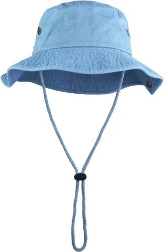 Miniatura 31 de Sombreros de ala ancha para senderismo, pesca, safari, Boonie, 100% algodón, protección solar UV, para hombres y mujeres, actividades al aire libre