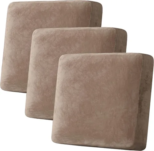 Miniatura 110 de H.VERSAILTEX Funda de cojín elástica de terciopelo para sofá, funda de cojín de felpa para cojines de silla, protector de muebles, cojín de asiento