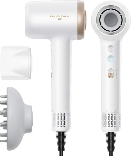 Miniatura 10 de Secador de pelo, Wavytalk Turblow Pro secador de pelo de secado rápido con difusor, secador de pelo de alta velocidad con 110,000 RPM, iones