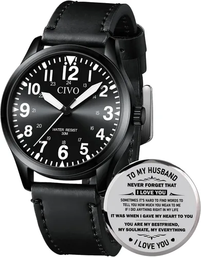 Miniatura 11 de CIVO Military Watch for Men Waterproof: Analog Mens Watches Classic- Field Wrist Watches for Man