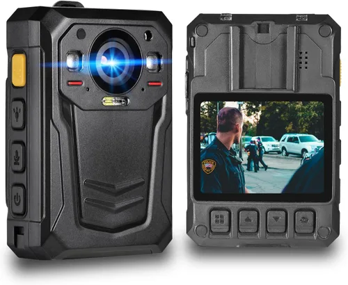 Cámara corporal HD 1512P con estabilización de imagen electrónica, tiempo de registro de 13 horas, batería incorporada de 3600 mAh, cámara corporal