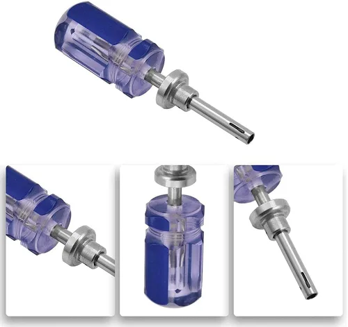 Miniatura 3 de Cable TV Terminator Tool 4 pulgadas+7 pulgadas CATV Cable bloqueo y desbloqueo Terminator Tool 75Ohm Cable TV antirrobo llave de bloqueo para cajas