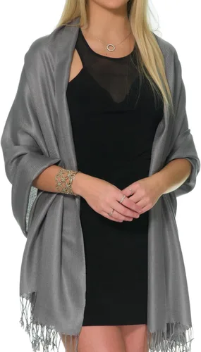 Miniatura 56 de Pashminas, chales y mantones para usar con vestidos de noche y en bodas, grandes y suaves