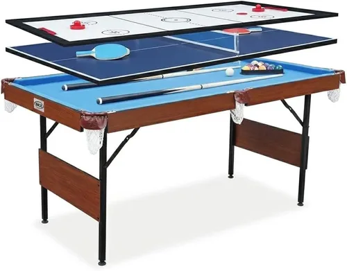 RACK Crux Mesa de billar/pool plegable de 55 pulgadas - ¡Entretenimiento portátil y que ahorra espacio!