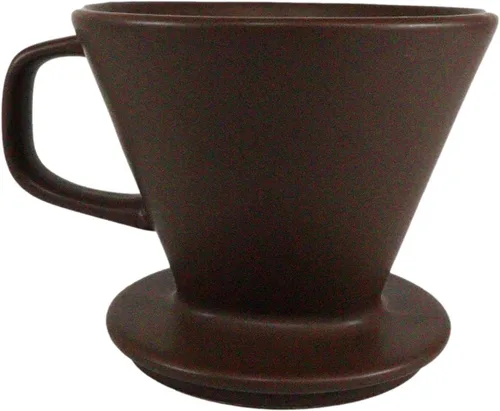 Miniatura 6 de Ebros Gift Colorido acabado mate de porcelana portátil artesanal artesanal estilo barista cafetera jarra con filtro verter sobre gotero juego