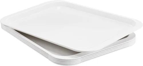 Miniatura 9 de PFW-15106-02 - Bandejas rectangulares de melamina para servir de 15 x 10.6 pulgadas, bandejas de comida rápida para desayuno, almuerzo y cena